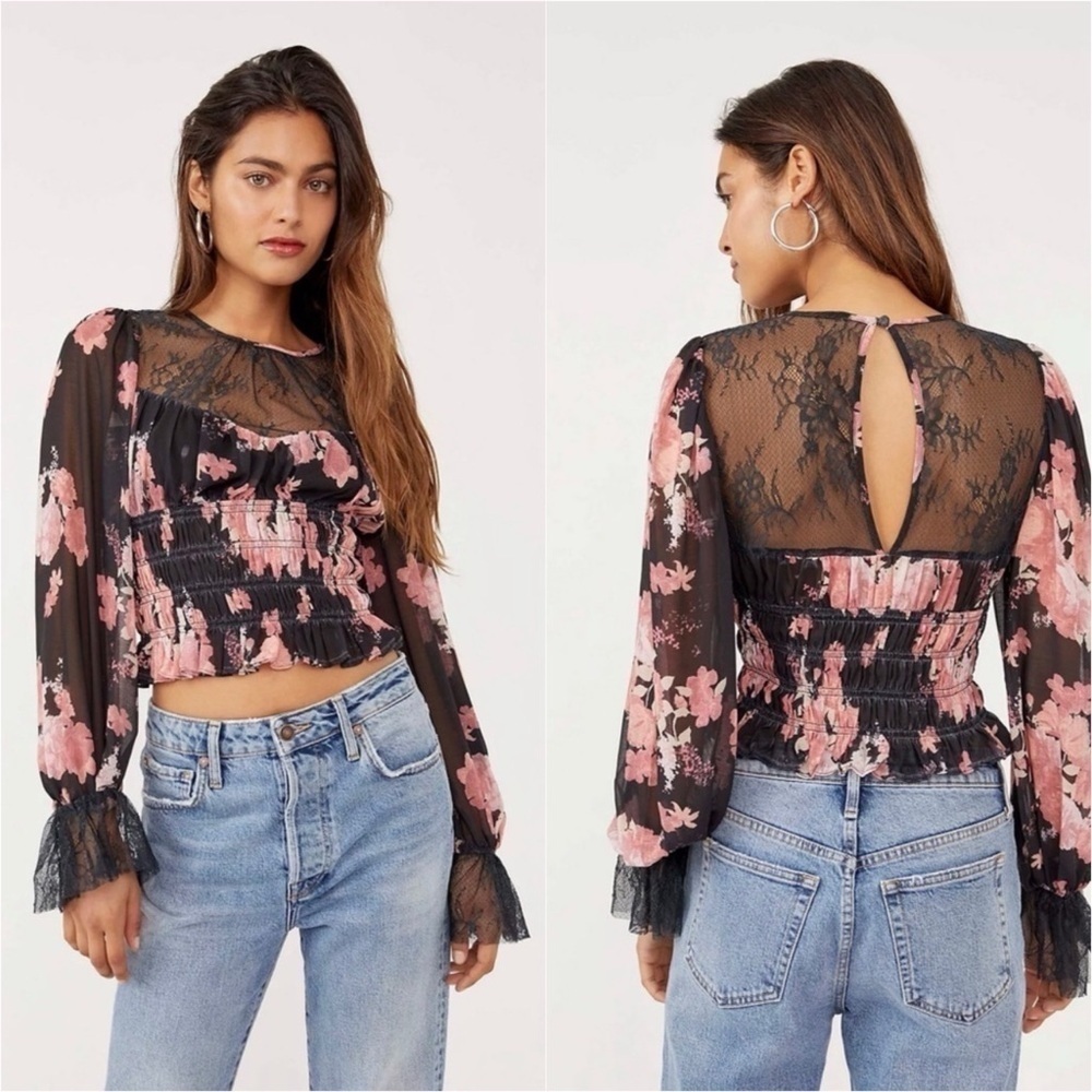 Free People Daphne Blouse Sz. Large NWOT